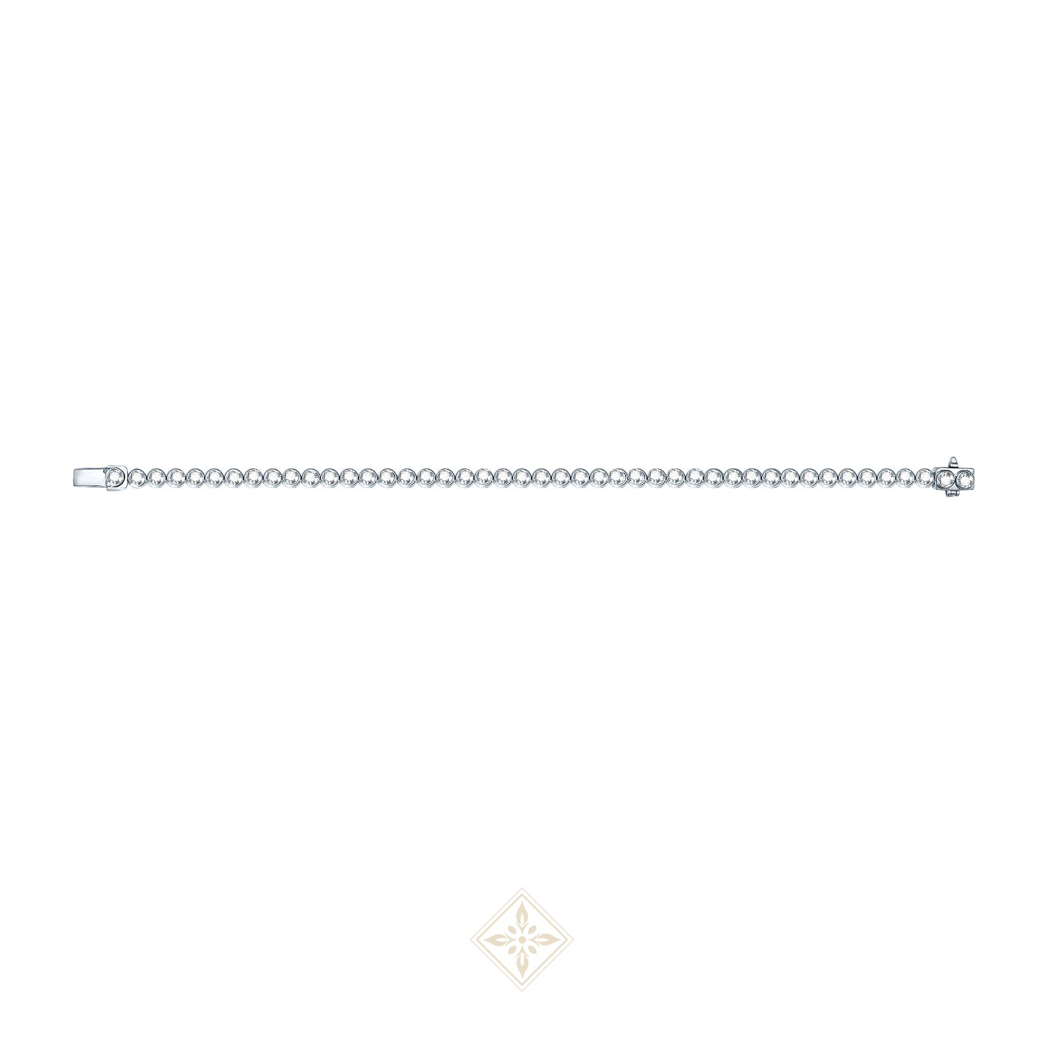 Bezel Set Diamond Tennis Bracelet