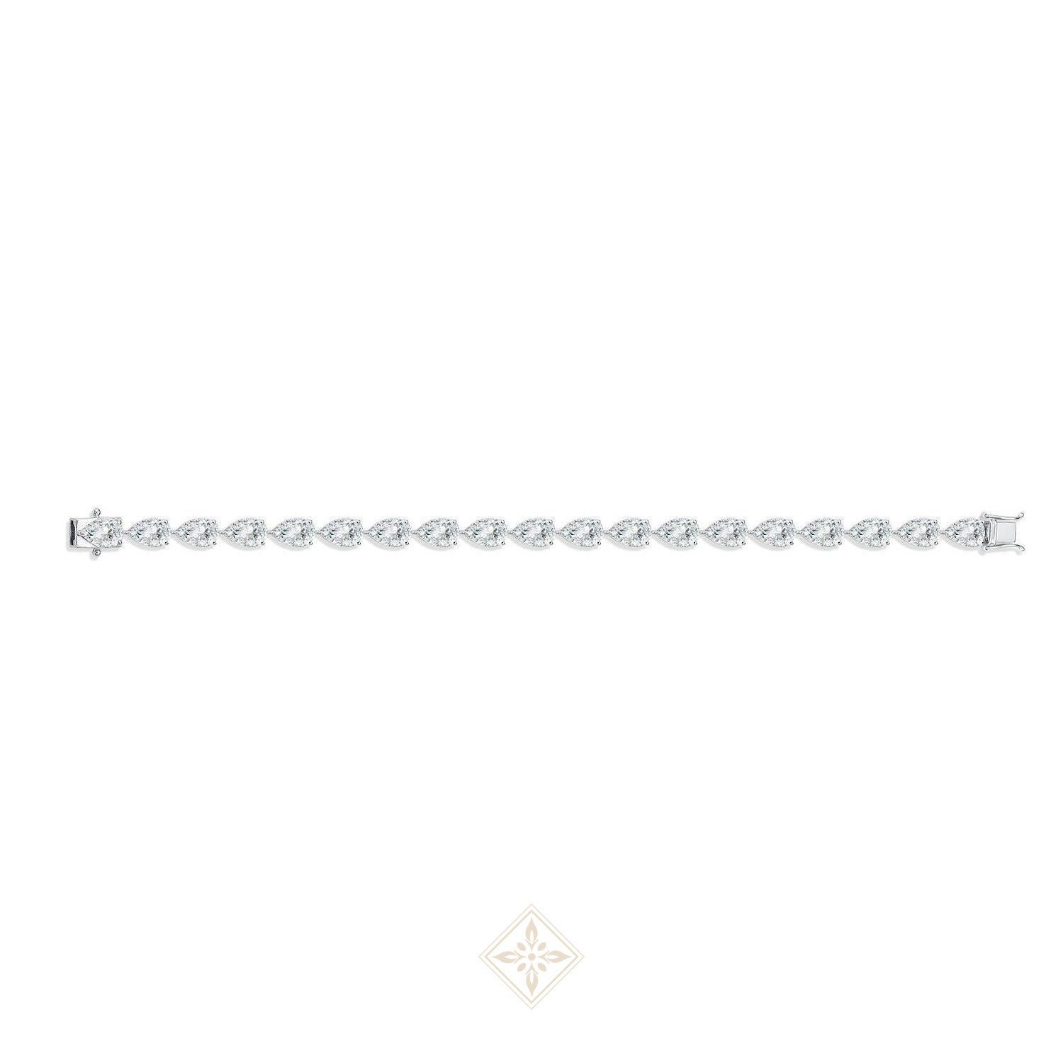 Pear Shape Diamond Tennis Bracelet