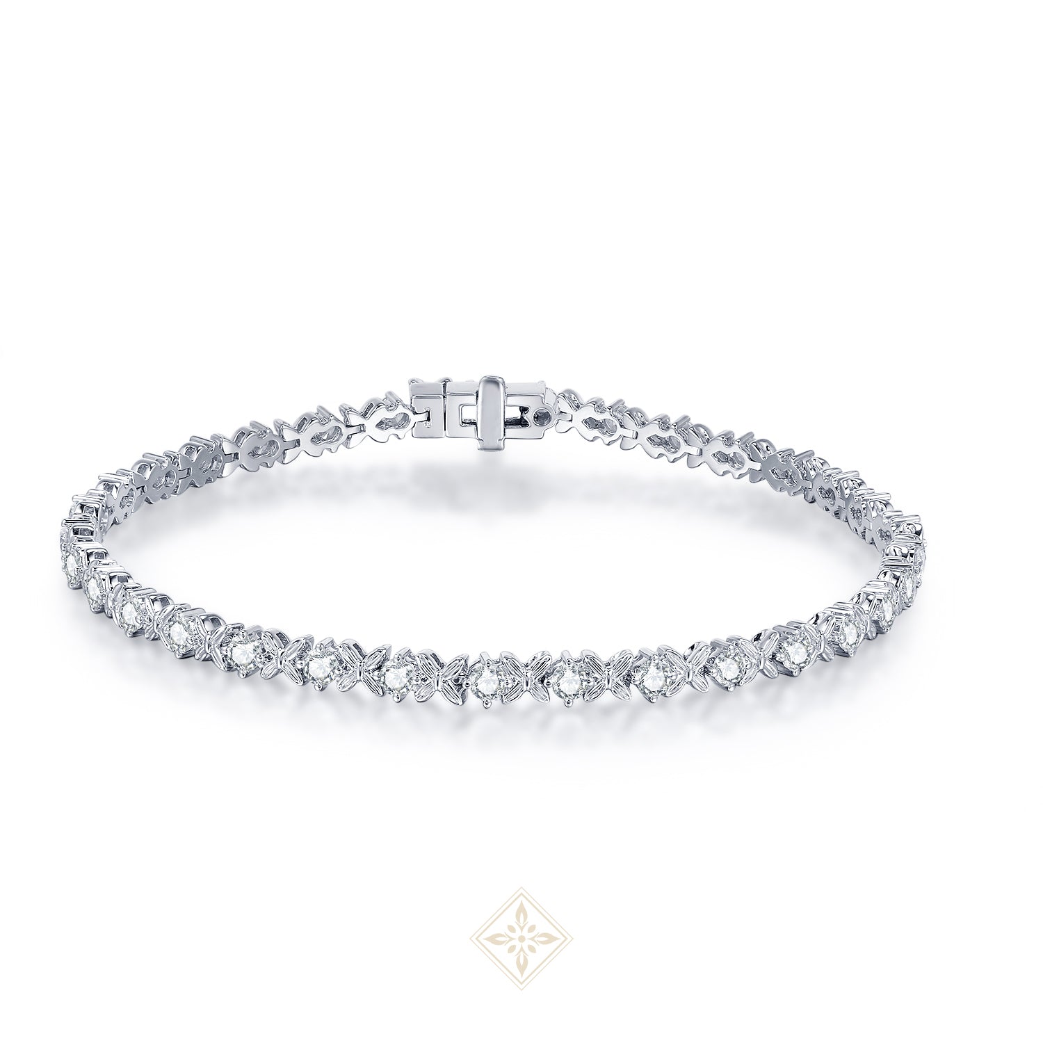 Round Diamond Butterfly Bracelet