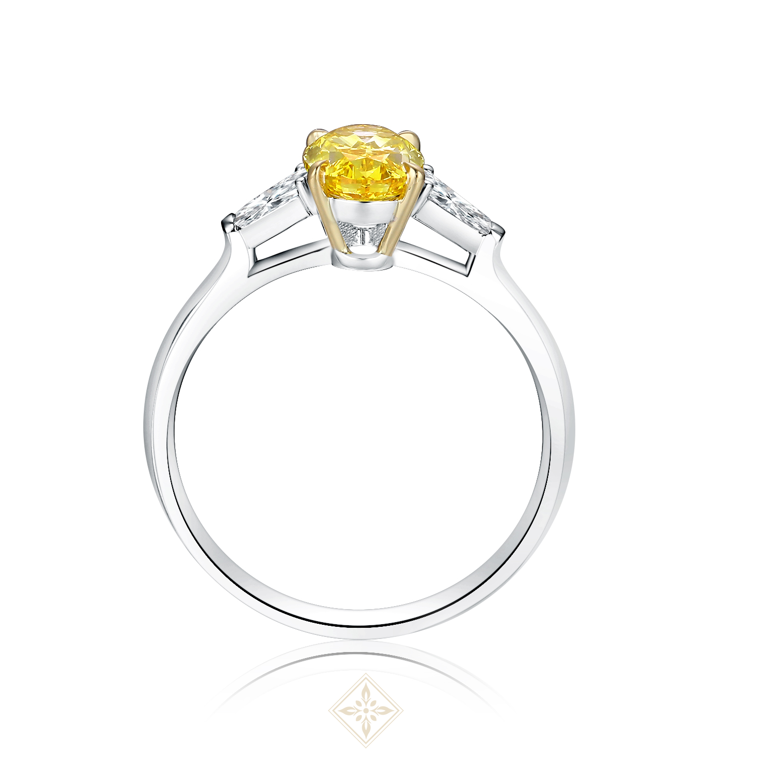 Colored Diamond Trilogy Ring