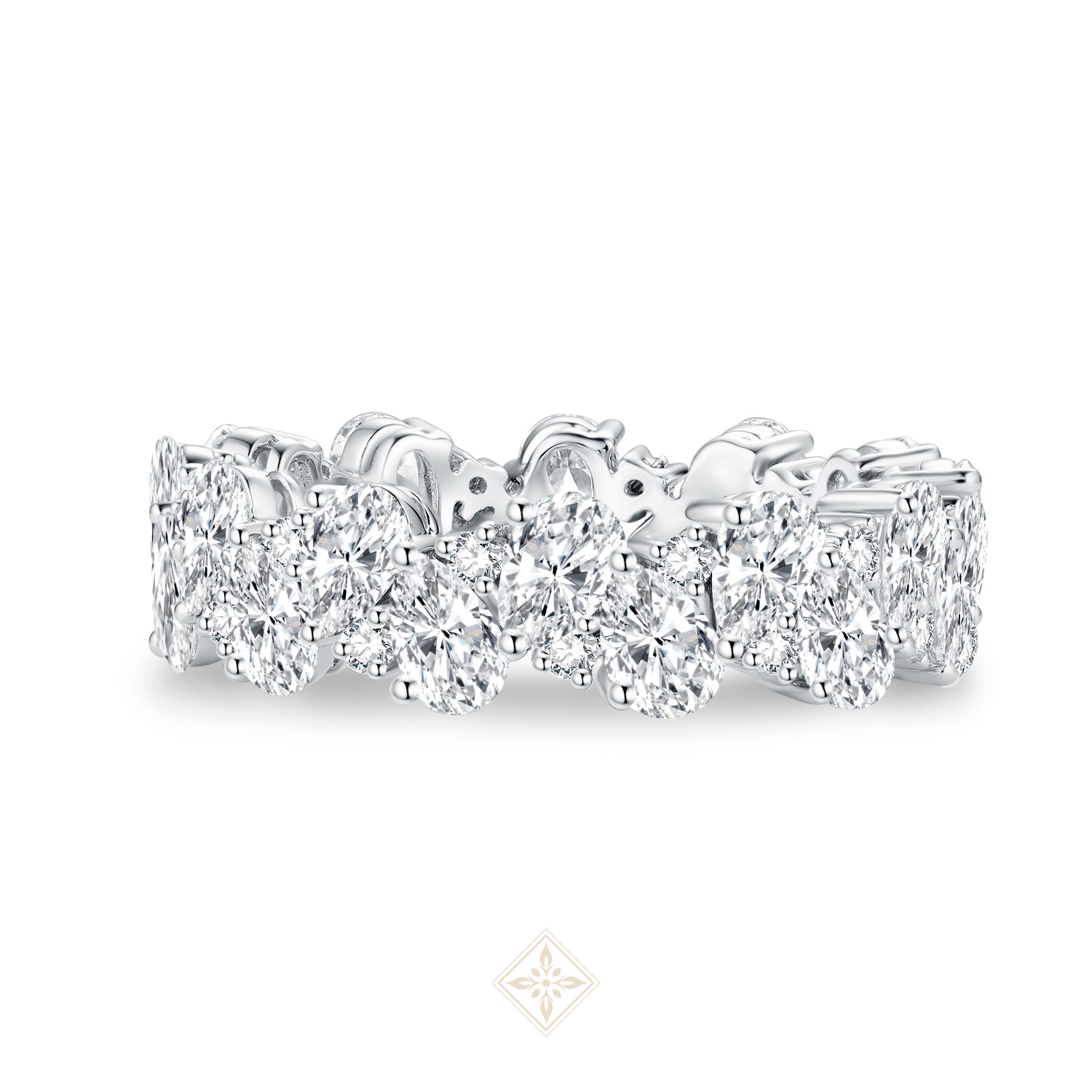 Full Eternity Pear Ring