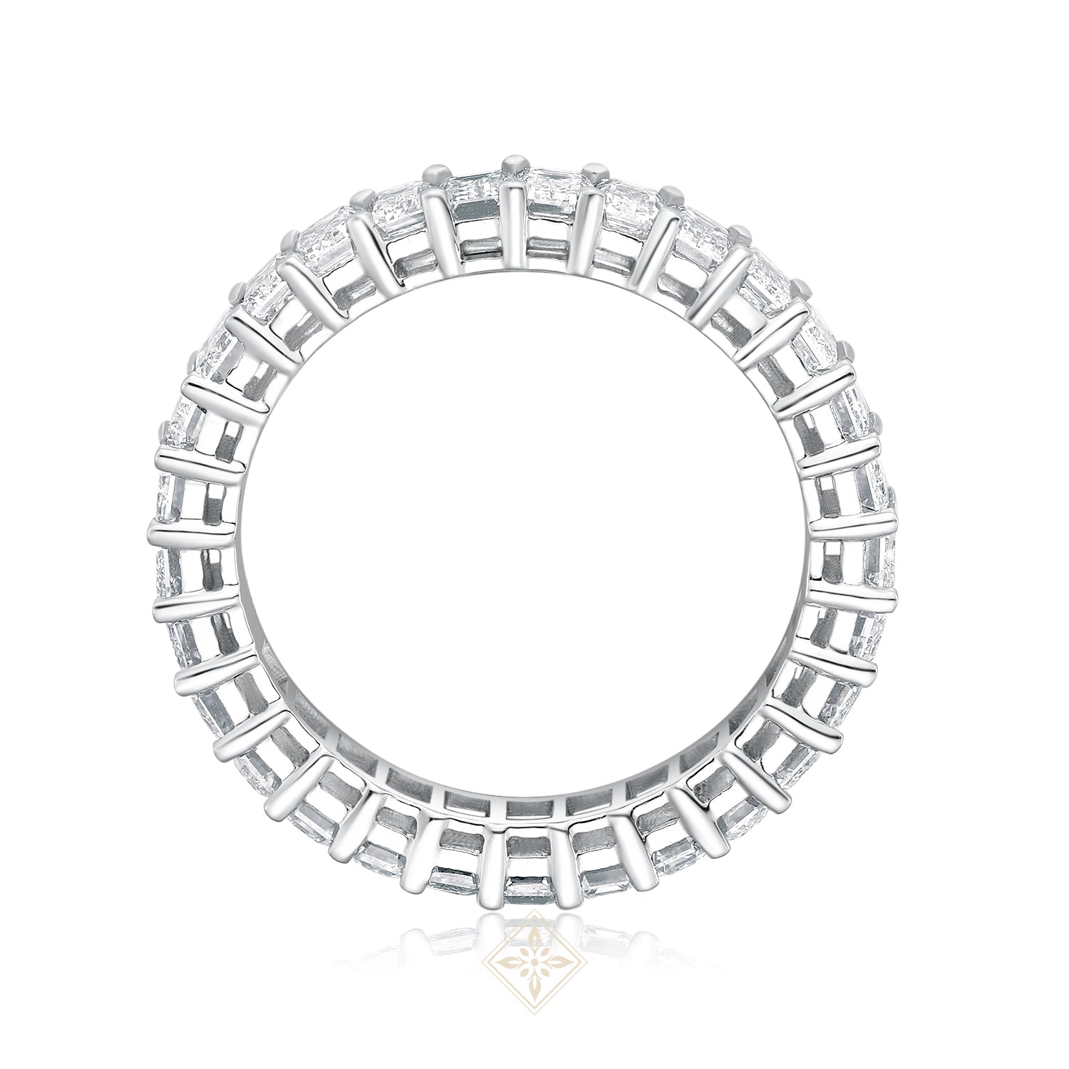 Full Eternity Emerald Ring