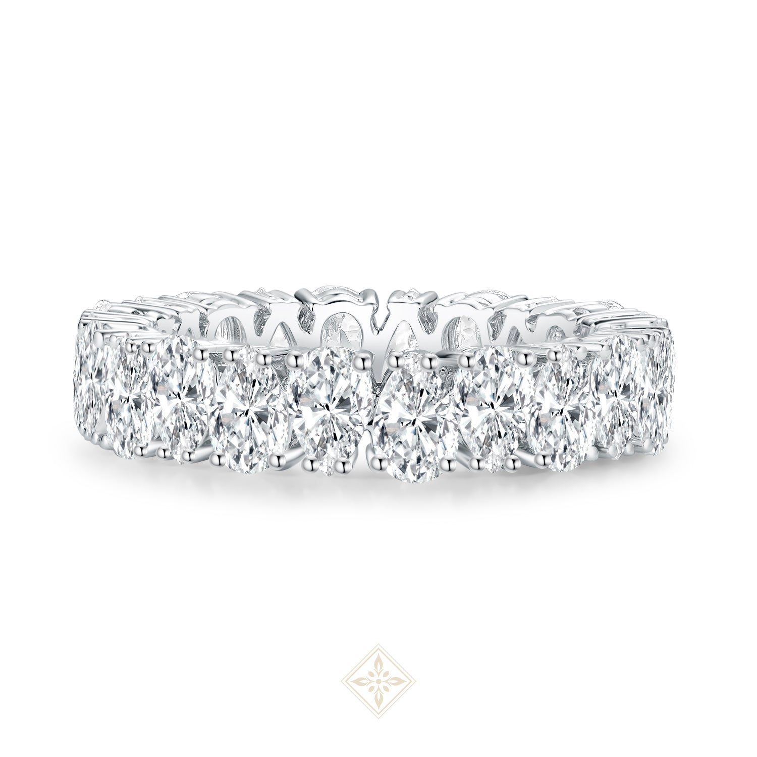 Full Eternity Pear Ring