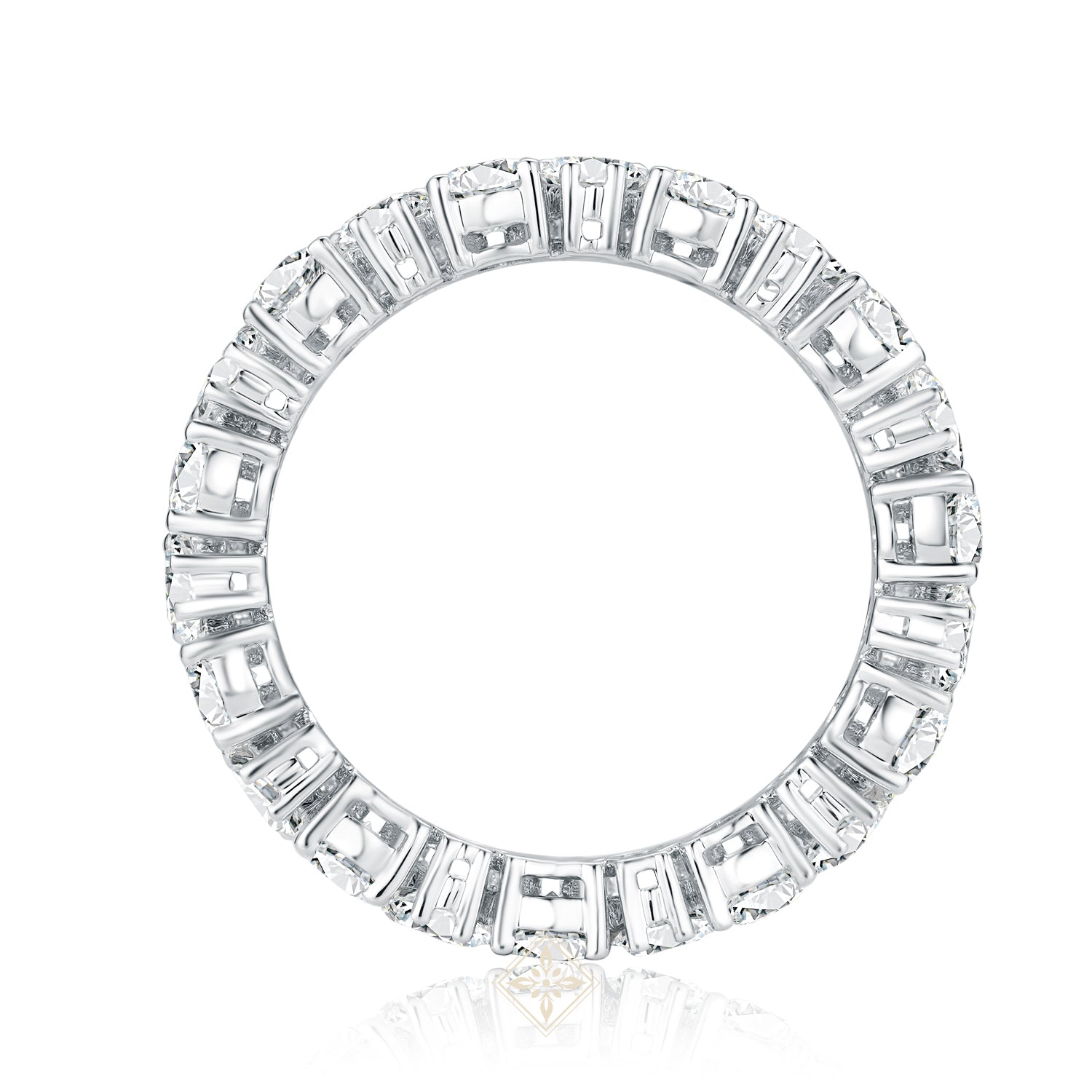Full Eternity Emerald Ring