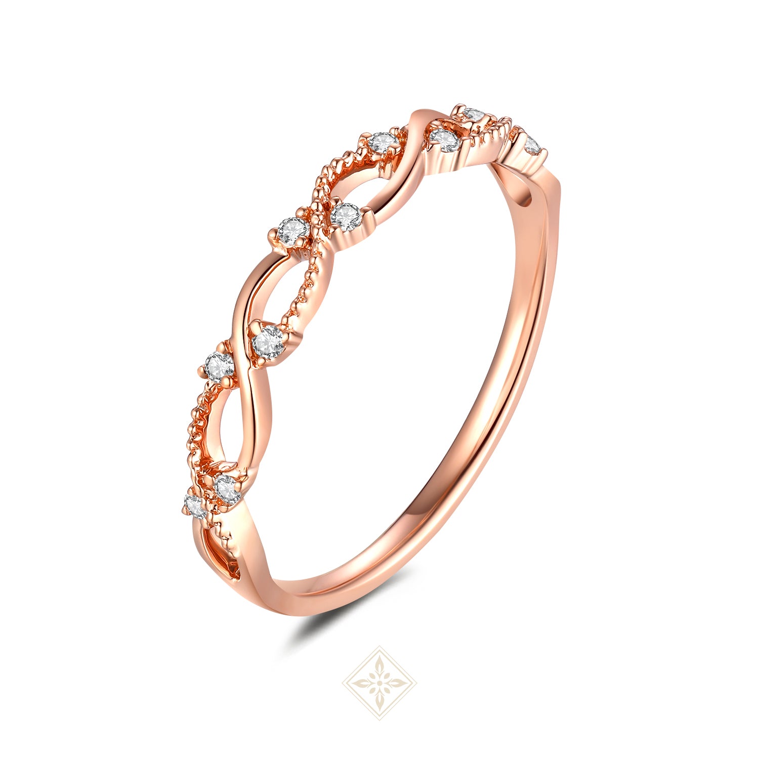 Half Eternity RG Ring