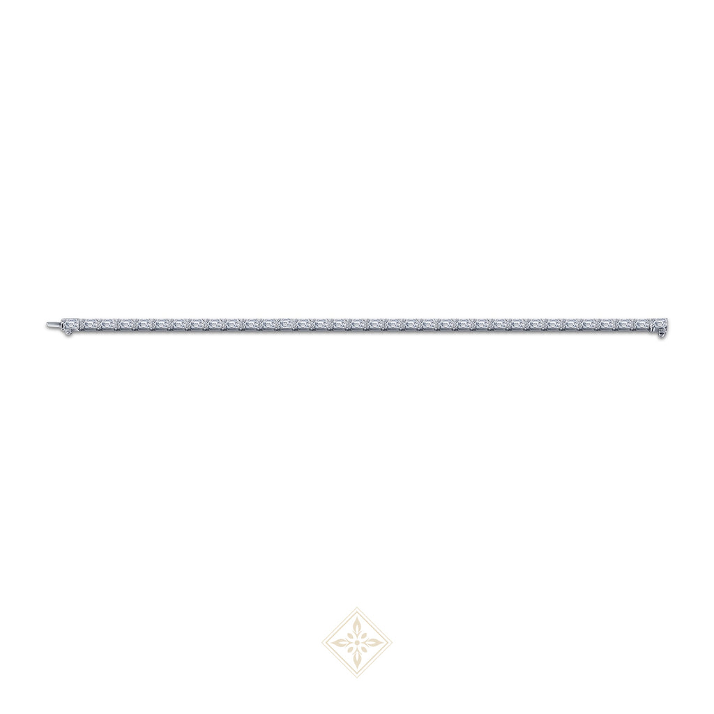 Emerald Cut Diamond Tennis Bracelet