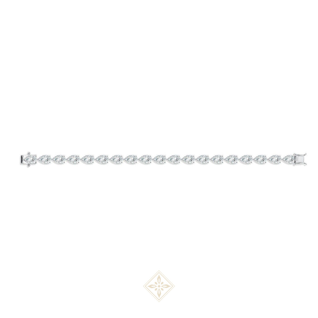 Pear Shape Diamond Tennis Bracelet