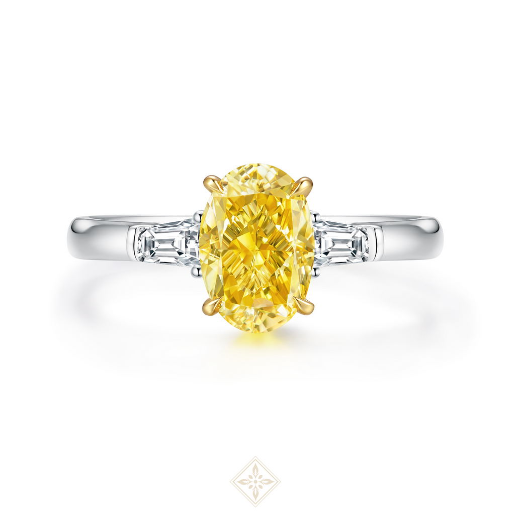 Colored Diamond Trilogy Ring
