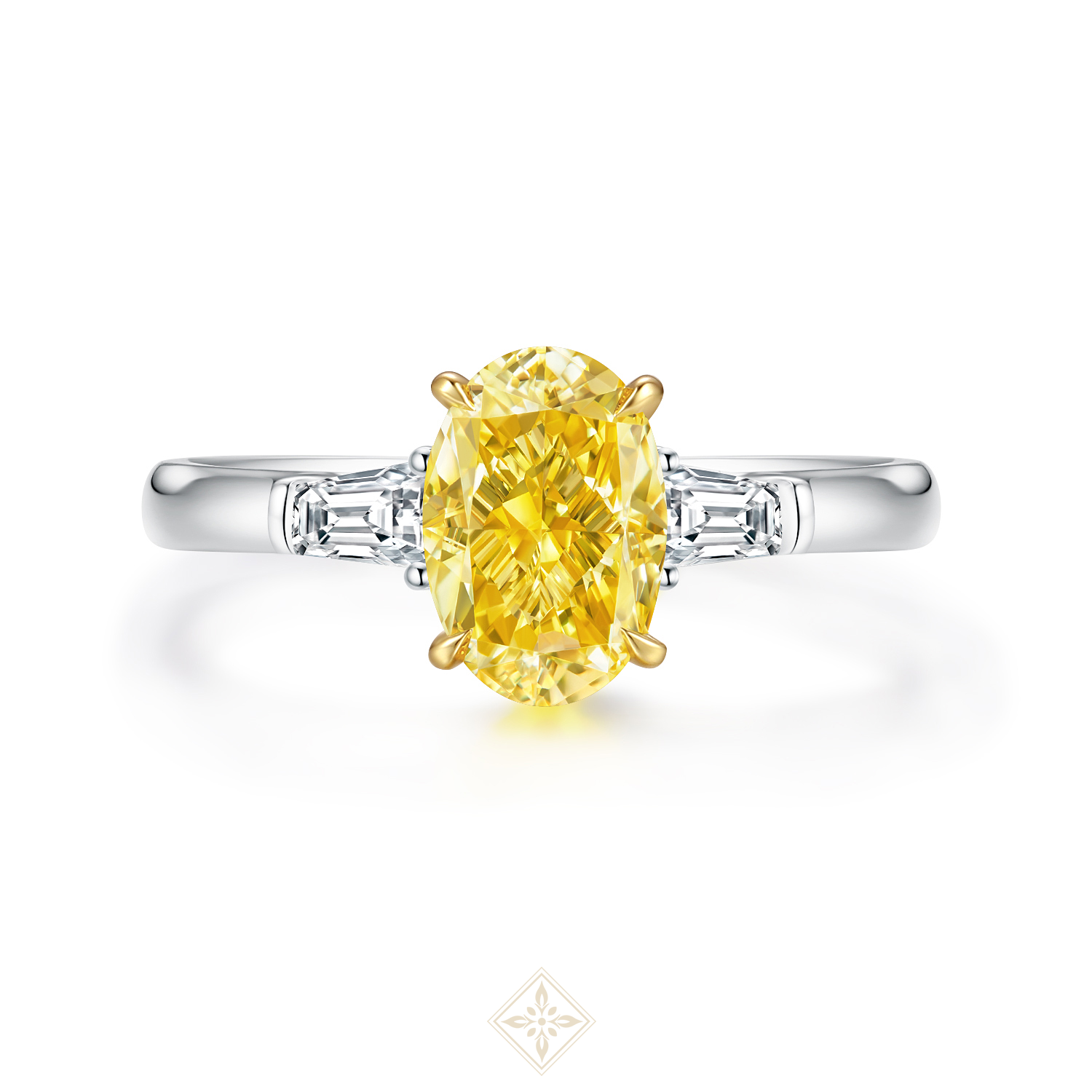 Colored Diamond Trilogy Ring