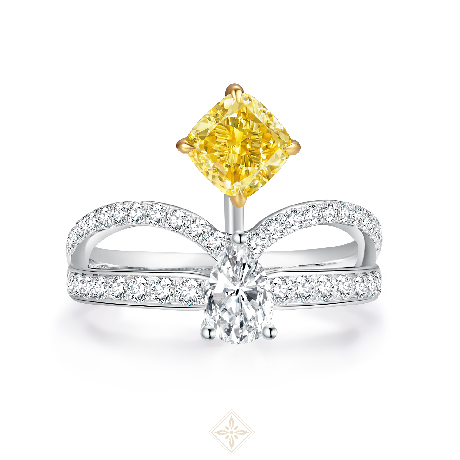 Colored Diamond Ring