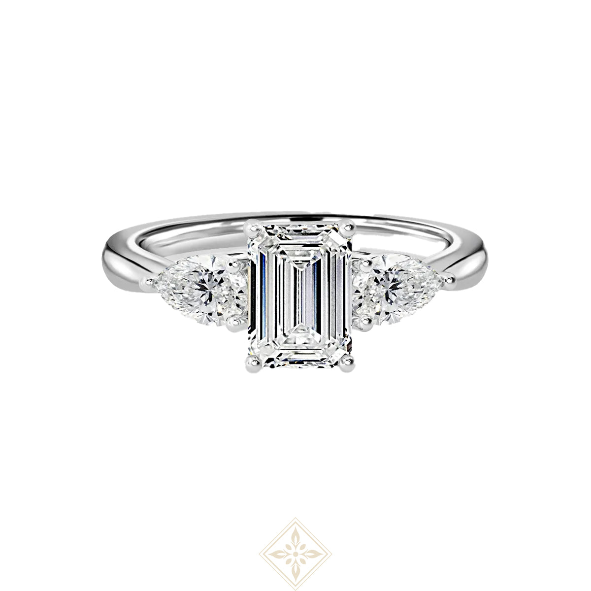 Emerald with Pear Trilogy
