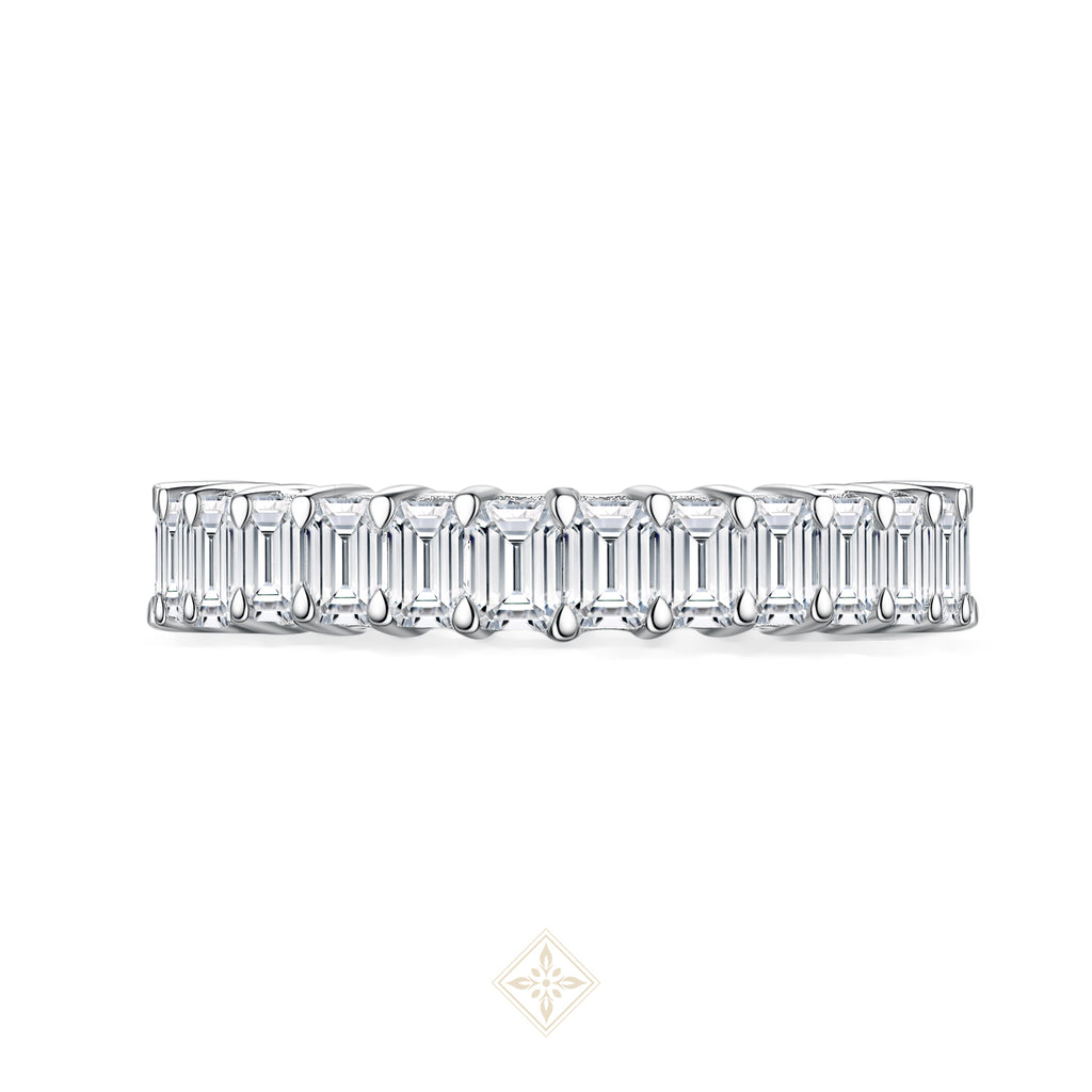 Full Eternity Emerald Ring