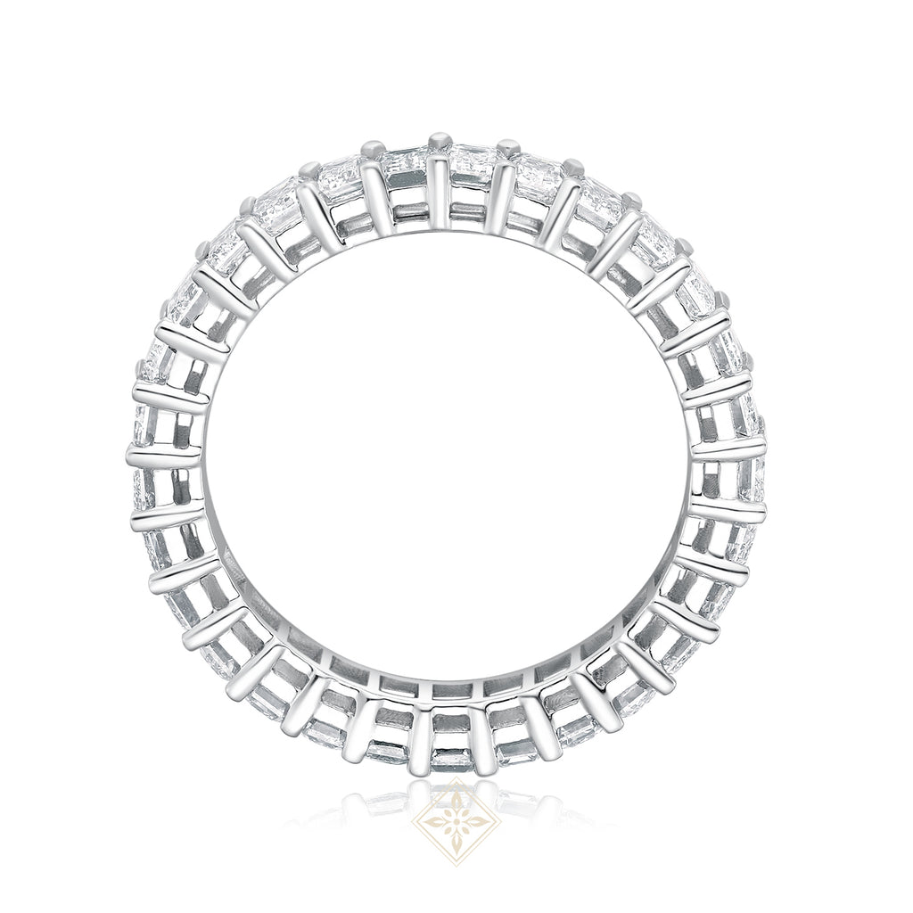Full Eternity Emerald Ring