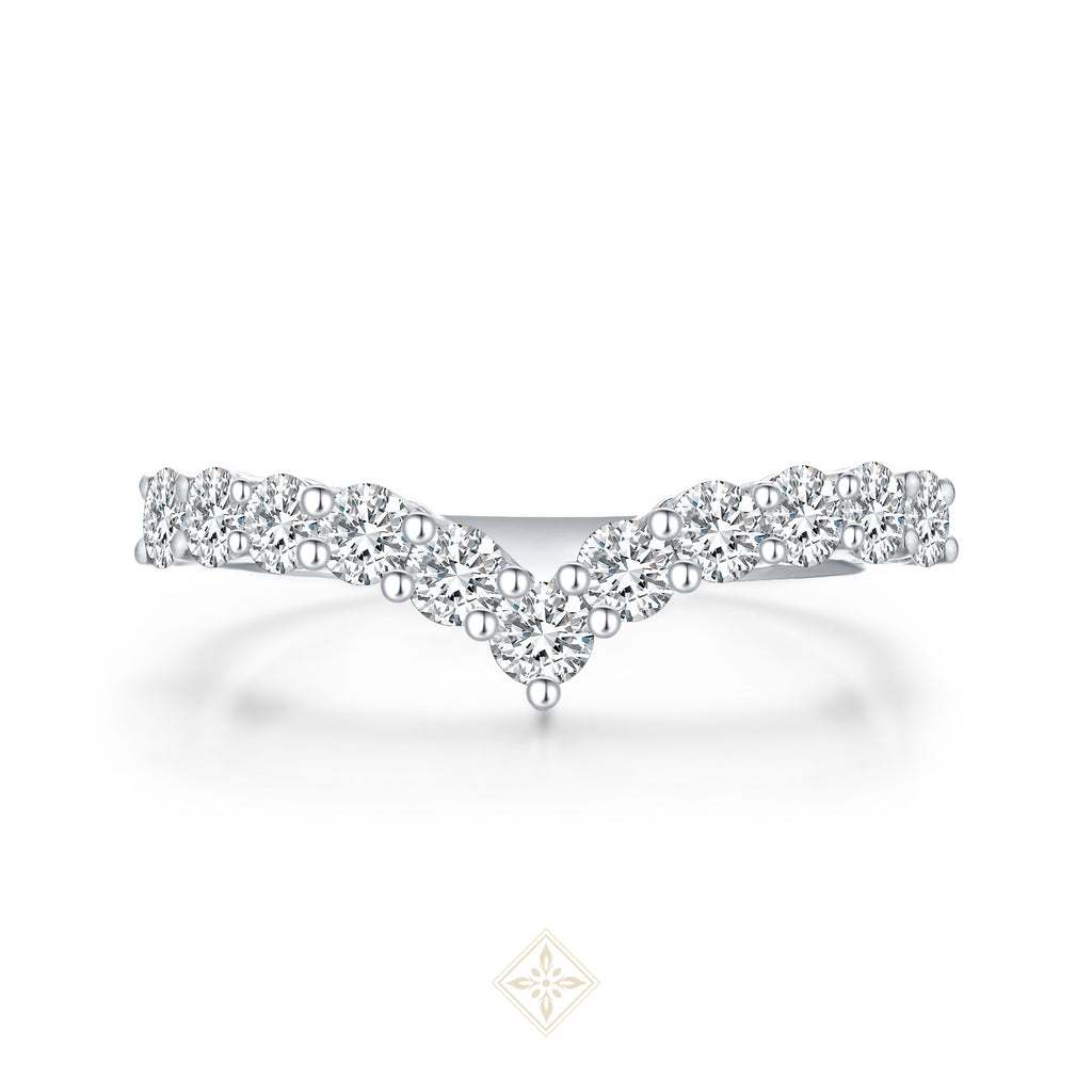 Half Eternity V Ring