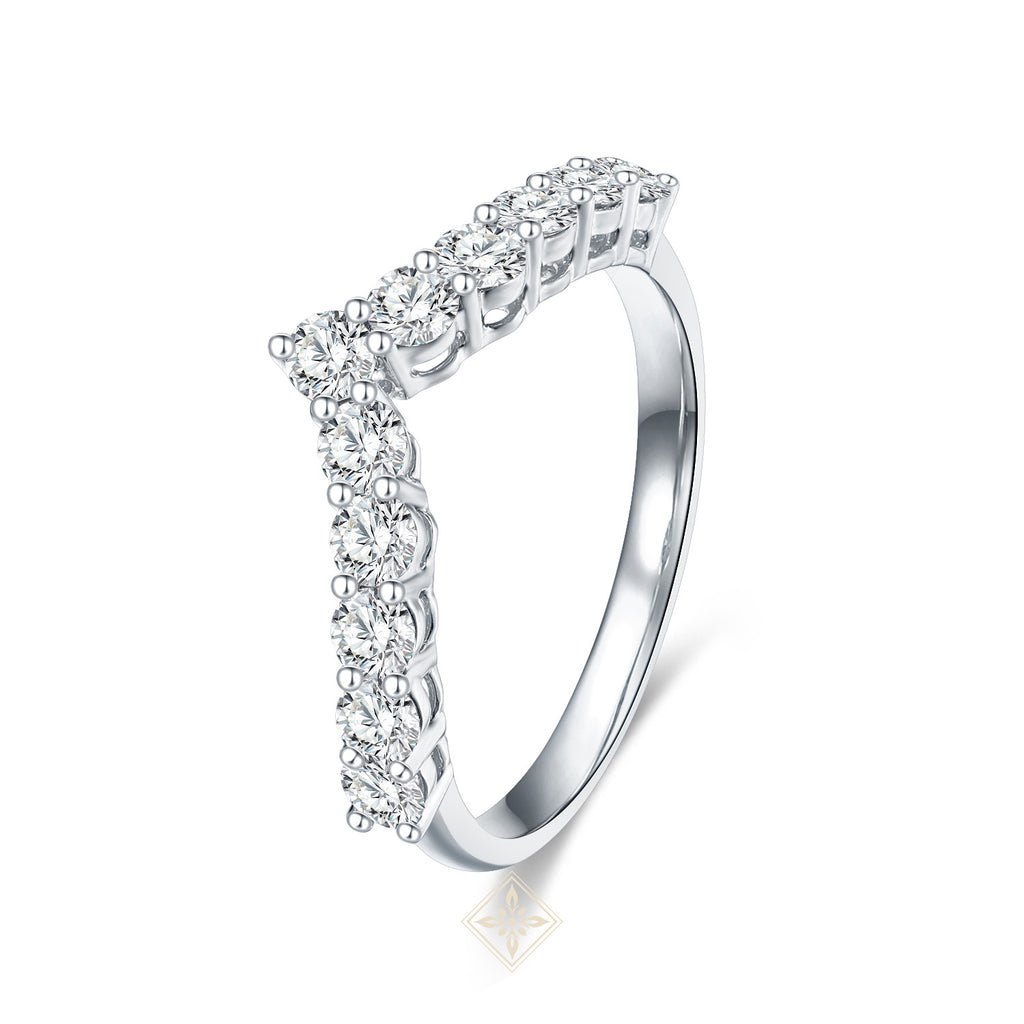 Half Eternity V Ring