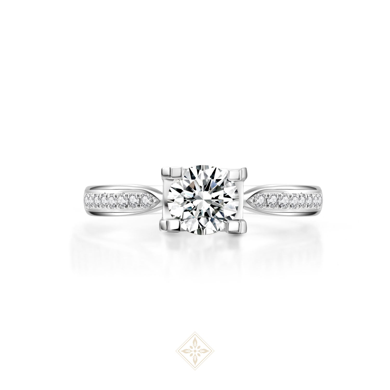 Palace Oxen Pave Ring